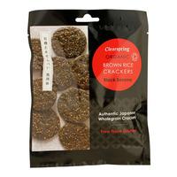 Clearspring Organic Brown Rice Crackers, black sesame eko - 40 g