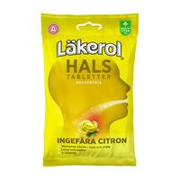 Läkerol Hals Ginger Lemon - 65 g