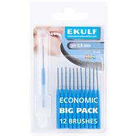 Ekulf pH mellanrumsborste flera storlekar - 12 st