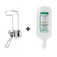 Ceduren handsprit + dispenser i rostfritt stål