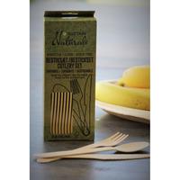 Suztain bestick trägaffel/kniv/sked 3x8 st