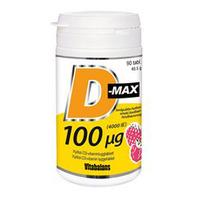 D-max, 100 µg - 90 tuggtabletter