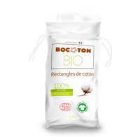 Bocoton Bio Rectangles bomullsrondeller - 170 st