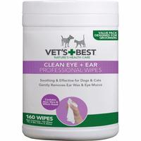 Vets Best öron- och ögontvättservetter - 160 st