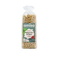 Amisa Fusilli Pasta Fullkornsris, eko - 500 g