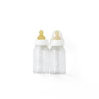 Hevea nappflaskor glas - 2 pack vit
