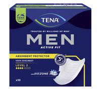 TENA Men Active Fit Absorbent Protector Level 2 Inkontinensskydd - 10 st