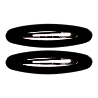 Happy Hårspänne Classic Black Clips - 2 st
