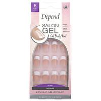 Depend Salon Gel Rosa Kort Square