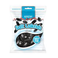 Nordthy Sockerfri Salt Lakrits Hård - 60 g