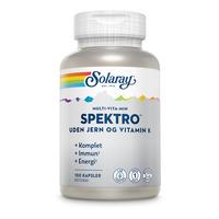 Solaray Spektro Multi-Vita-Min utan Järn och Vitamin K - 100 kapslar