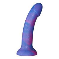Baseks Silikon Dildo, Blue Galaxy - 18 cm