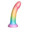Baseks Silikon Dildo, Colour-Mix - 18 cm