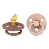 BIBS Colour Latex Anatomisk Blush/Woodchuck - 2 st - Flera storlekar