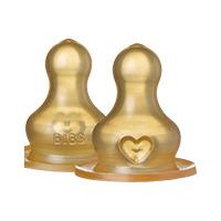 BIBS Bottle Nipple Latex Fast Flow - 2 st