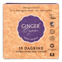 Ginger Organic Dagbinda med vingar eko - 10 st