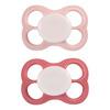 Barnets Favorit Nappar silikon 0-6 mån - Rosa/ljusrosa - 2 st