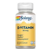Solaray D-vitamin 30 µg - 100 st