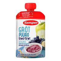Semper Fruktgröt med Blåbär &  Äpple 6 mån. - 120 g