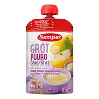 Semper Fruktgröt Päron, Mango, Banan & Äpple 6 mån - 120 g