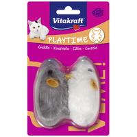 Vitakraft Plyschmus med ljud, långhårig - 2 st
