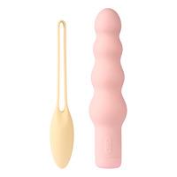Amaysin Beaded Dildo och Bäckenbottenkula Pleasure Set - 55 g