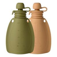 Mininor Smoothieflaska Mossgrön/Rådjur 2 st - 120 ml