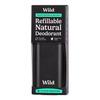 Wild Refillable Natural Deodorant Fresh Cotton & Sea Salt Black Case