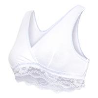 Carriwell Organic Crossover Sov- och amningsbh, Vit - Flera storlekar