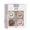 BIBS Boheme Latex Ivory/Blush/Woodchuck/Blossom 4-pack - Flera storlekar - Strl 2