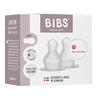 BIBS Baby Bottle Nipple Round Silicone Slow Flow - 2 st