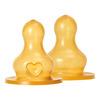 BIBS Baby Bottle Nipple Round Latex Medium Flow - 2 st