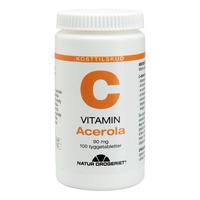 Natur-Drogeriet Acerola m. C-vitamin - 100 tuggtabletter