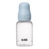 BIBS Baby Bottle Round Latex 150 ml Slow Flow - Baby Blue