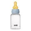 BIBS Baby Bottle Round Latex 150 ml Slow Flow - Baby Blue
