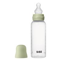 BIBS Baby Bottle Round Silicone 270 ml Medium Flow - Sage
