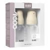 BIBS Baby Bottle Round Silicone 150 ml Slow Flow - Ivory - 2 st