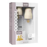 BIBS Grow and Flow Baby Bottle Round Latex Set 150 ml/270 ml - Ivory