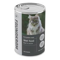 Faunakram Våtfoder för katt, nötkött - 415 g