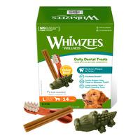 Whimzees godbitar blandad box L, 14 st - 840 g