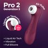 Satisfyer Pro 2 Generation 3 Klitoris Stimulator - Röd