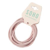 SOHO Ellie Hårelastik Rosa - 10 st