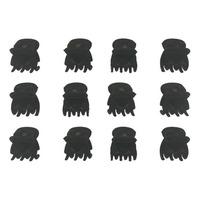 SOHO Lucca Mini Hårklämmor Svart - 12 st