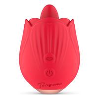 Teazers Licking & Vibrating Rose Vibrator - 1 st