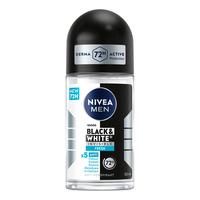 Nivea Men Black & White Invisible Fresh Deo Roll On - 50 ml