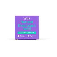 Wild Natural Deodorant Refill Coconut & Vanilla - 40 g