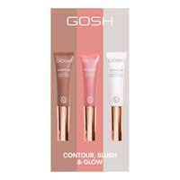 GOSH Copenhagen Contour, Blush & Glow - 3 x 14 ml