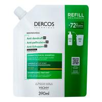 Vichy Dercos Anti-Dandruff Shampoo Refill for Dry Hair - 390 ml