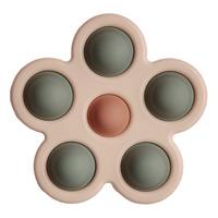 Mushie Flower Press Toy - Dried Thyme/Natural/Shifting Sand - 1 st