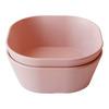 Mushie Skål Fyrkantig Blush - 2 st